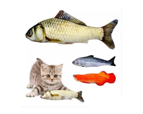 Mainan Kucing Boneka Ikan dengan Catnip 