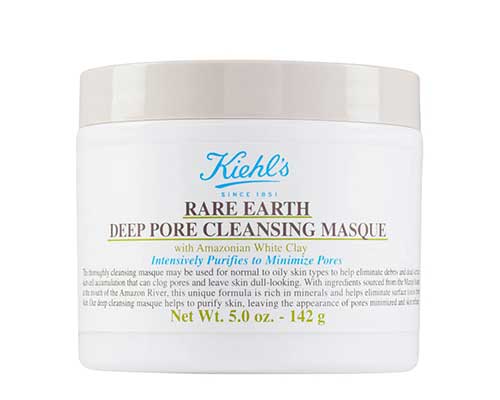 Kiehl’s Rare Earth Deep Pore Cleansing Mask - Masker untuk Mengecilkan Pori-Pori Terbaik