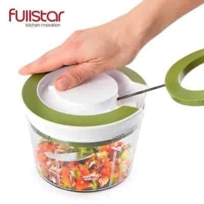 Chopper Gilingan Daging Terbaik Quick Pull String Food Chopper Spiral Slicer Powerful Manual Hand Held dari Fullstar_