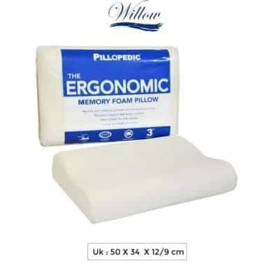 Willow Pillow Pillow Ergonomic Small Memory Foam