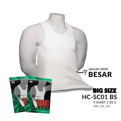 Kaos Dalam Pria Terbaik HC-SC01 Big Size Singlet Jumbo