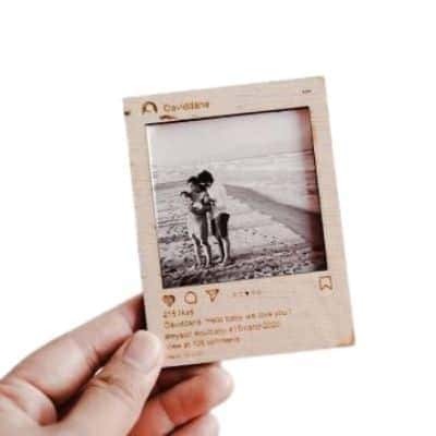 Modern and Unique Minimalist Photo Frame Mini Wooden Photo Frame Instagram Style