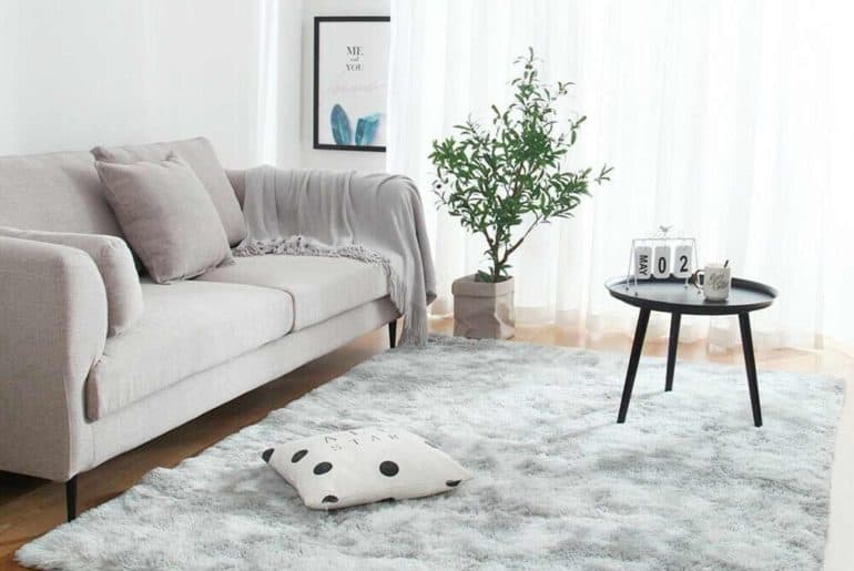 Karpet Lantai Bulu Halus Polos
