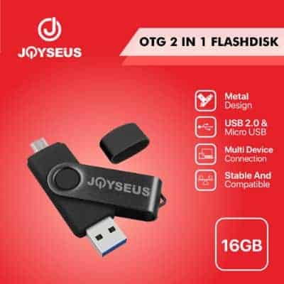 Merk Flashdisk Terbaik JOYSEUS OTG Rotating Flash Disk USB 2.0