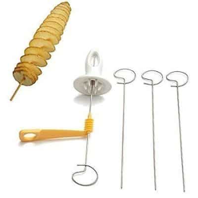 Alat Pemotong Kentang Sederhana Tiro Tornado Potato Spiral Cutter