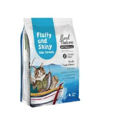 Makanan Kering Kucing (Dry Food) Terbaik Real Nature Fluffy and Shiny Skin Formula