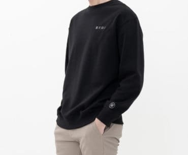 Sweater Hitam Polos Pria