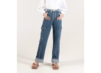 Merk Celana Cargo Wanita Kekinian - ODIVA Fatia Cargo Jeans Celana Cargo Wanita Kekinian - ODIVA Fatia Cargo Jeans