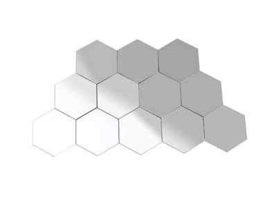Dekorasi Hiasan Dinding Ruang Tamu Minimalis Modern - Bright Crown Stiker Cermin Hexagonal Hiasan Dinding Ruang Tamu Minimalis Modern - Bright Crown Stiker Cermin Hexagonal