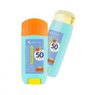 Produk Somethinc Glowing Up Sunscreen Stick SPF 50++ PA ++++