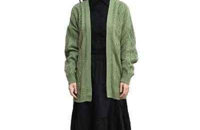 OOTD Cardigan Rajut Panjang Wanita - Elizabeth Cardigan Rajut Gleoviska OOTD Cardigan Rajut Lengan Panjang Wanita, Hijab - Elizabeth Cardigan Rajut Gleoviska
