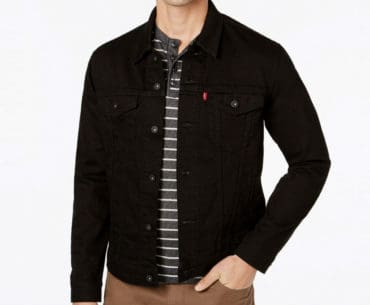 Jaket Levis Pria Warna Hitam