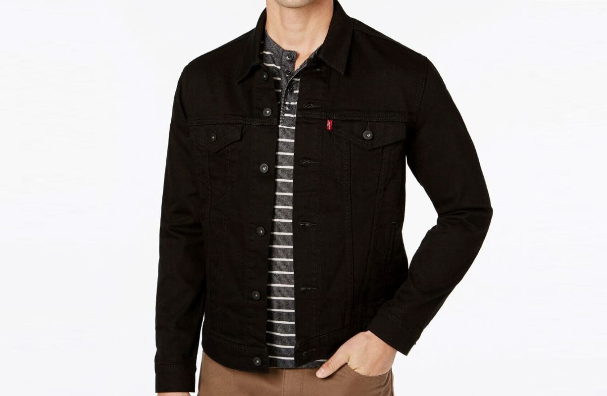 Jaket Levi's Pria Warna Hitam yang Bagus Jaket Levi's Pria Warna Hitam yang Bagus