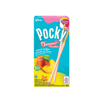Varian Rasa Pocky Terbaik Glico Pocky Peach Lychee And Elderflowers Flavour