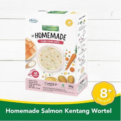 Macam-macam Produk Promina - Promina 8+ Homemade Bubur Salmon Kentang Wortel Macam-macam Produk Promina Apa saja? - Promina 8+ Homemade Bubur Salmon Kentang Wortel