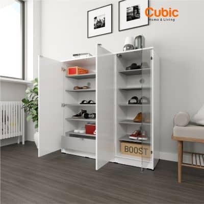Rak Sepatu Minimalis Tertutup Terbaik - Cubic MINIMO LS 120