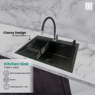 Kitchen Sink Terbaik - Europe Enchanting Kitchen Sink Set E1078