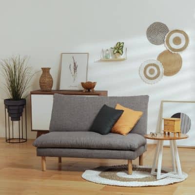 Sofa Minimalis Ruang Tamu Kecil ISIRUMA AURORA Sofa 2 Seater
