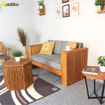 Sofa Minimalis Ruang Tamu Kecil ADIKU.ID Asgard King Sofa Minimalis 2 Seater