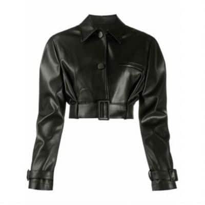 Jaket Kulit Wanita Hitam Crop 2022 All Belt Jaket Kulit Wanita Hitam Crop 2022 All Belt