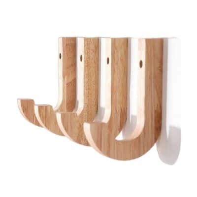 Model Gantungan Baju Kayu Minimalis - Gantungan Baju Wall Mounted Wooden