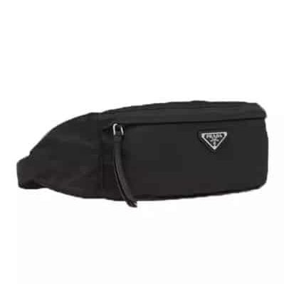 Merk Waist Bag Pria Terbaik - Prada Nylon Belt Bag in Black Waist Bag Pria Terbaik - Prada Nylon Belt Bag in Black