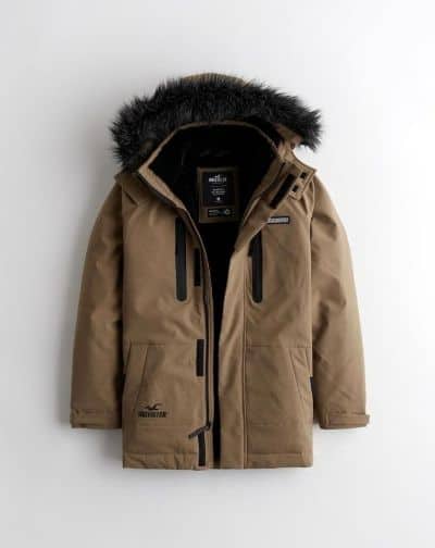 Merk Jaket Parka Pria Terbaik - Hollister Faux Fur Lined Parka Jaket Parka Pria Terbaik - Hollister Faux Fur Lined Parka