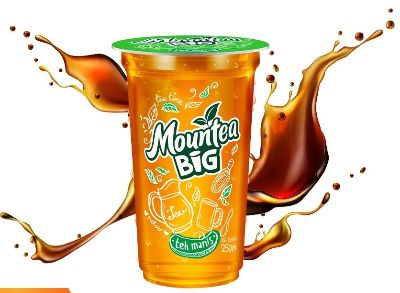 Macam-Macam Minuman Gelas Kemasan Plastik - Mountea BIG Teh Manis