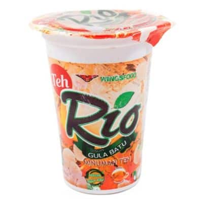 Macam-Macam Minuman Gelas Kemasan Plastik - Rio Teh Gula Batu