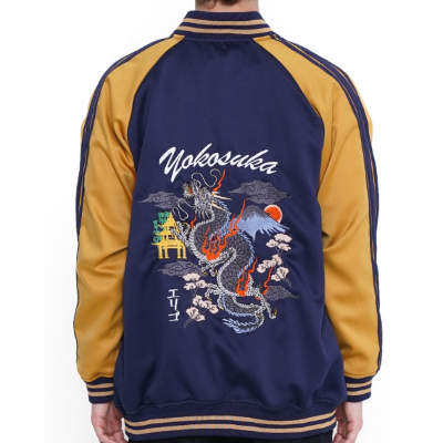 Jaket Sukajan Terbaik Erigo Rokasho Navy Sukajan Jacket