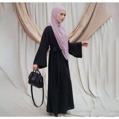 Model Baju Abaya Hitam Turki Modern - AHHA HIJAB Iranian Abaya