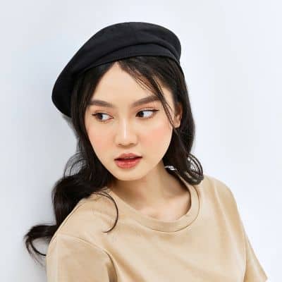 Topi Baret Style Perempuan Korea - KKV OHGO! Classic Beret Cap Topi Baret Korea Perempuan - KKV OHGO! Classic Beret Cap