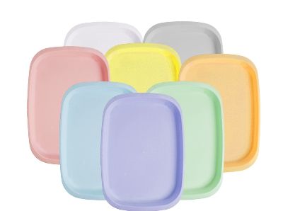 Ukuran Nampan Plastik - Indokurnia Nampan Casual Pastel Nampan Plastik Kotak, Bulat & Persegi Panjang - Indokurnia Nampan Casual Pastel