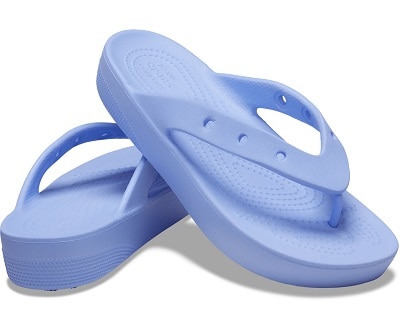 Sandal Crocs Wanita Original Terbaik - Crocs Platform Women's Flip - Moon Jelly