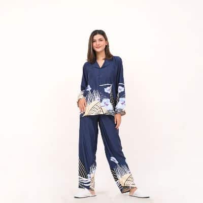 Baju Tidur Wanita Dewasa Kekinan Terbaik - MK Pajamas Luxury Blue