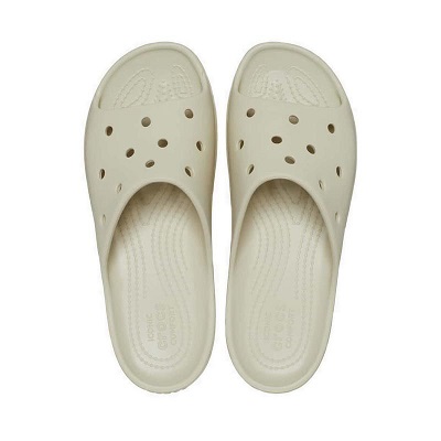 Sandal Crocs Wanita Original Terbaik - Crocs Platform Women's Slide - Grey