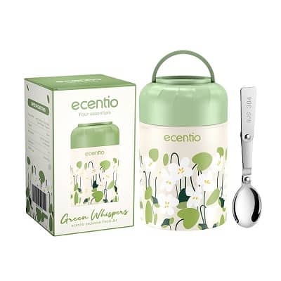 Merk Termos Nasi Kecil Terbaik - Ecentio Food Jar 500ml Termos Nasi Kecil Tahan Panas Terbaik - Ecentio Food Jar 500ml