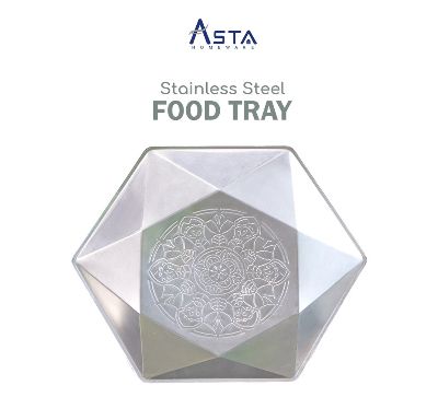Asta Homeware Food Tray Stainless Segi 6 Asta Homeware Food Tray Stainless Segi 6