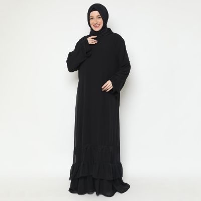 Model Baju Abaya Hitam Turki Modern - Tatuis Abaya Outer 008