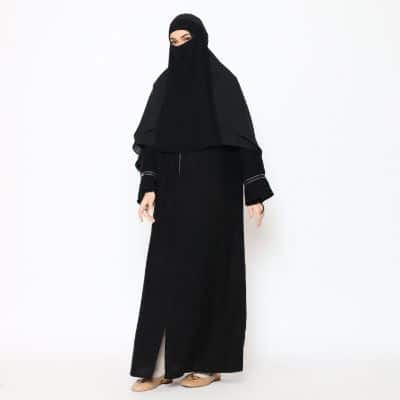 Model Baju Abaya Hitam Turki Modern - Allev Ayesha Abaya Hitam