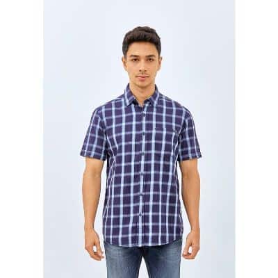 Merk Kemeja Kotak-kotak Pria Lengan Pendek - Lois Jeans Kemeja Kotak-Kotak KLS375 Model Kemeja Kotak-kotak Pria Lengan Pendek - Lois Jeans Kemeja Kotak-Kotak KLS375
