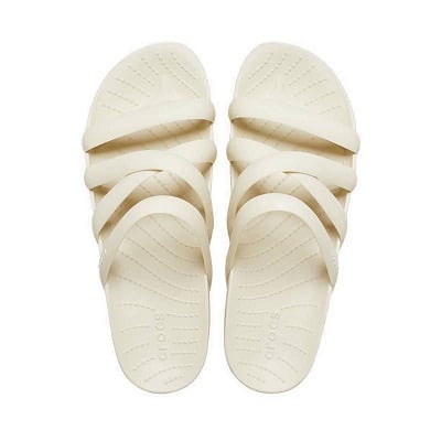 Sandal Crocs Wanita Original Terbaik - Crocs Splash Strappy Women's Sandal - Bone