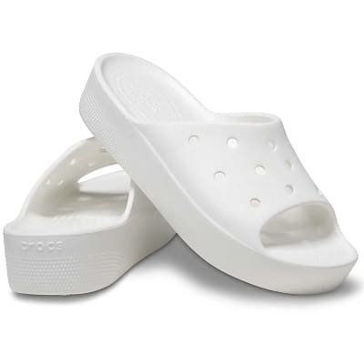 Sandal Crocs Wanita Original Terbaik - Crocs Platform Women's Slide - White