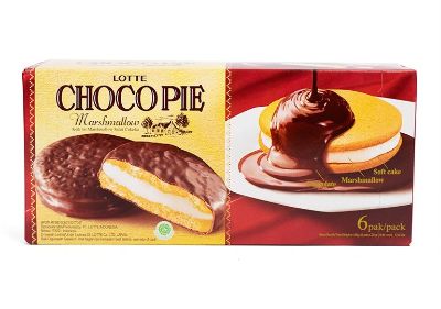 Choco Pie yang Enak & Harga - LOTTE CHOCO PIE Marshmallow