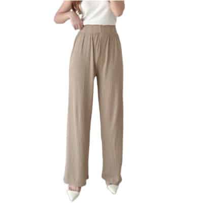 Style Outfit Celana Kulot High Waist Modis - Orimoza Meera Celana Kulot High Waist Knit Model Outfit Celana Kulot High Waist Wanita Korea - Orimoza Meera Celana Kulot High Waist Knit