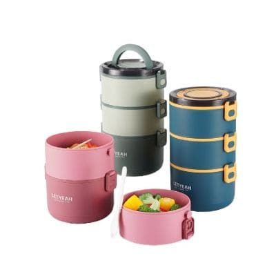 Merk Rantang Plastik Model Kotak, Harga Murah - LetYeah Lunch Box 3 Layer Model Rantang Plastik Susun Harga Murah - LetYeah Lunch Box 3 Layer