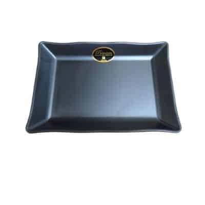 Merk Piring Melamin, 1 Lusin Polos & Motif Terbaik - Glori Melamine Piring Sushi Persegi Panjang Piring Melamin Putih & Hitam, 1 Lusin Polos & Motif - Glori Melamine Piring Sushi Persegi Panjang