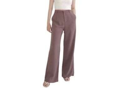 Style Outfit Celana Kulot High Waist Modis - MSMO Niche Pants Long Slim Highwaist Culotte Model Outfit Celana Kulot High Waist Wanita Korea - MSMO Niche Pants Long Slim Highwaist Culotte