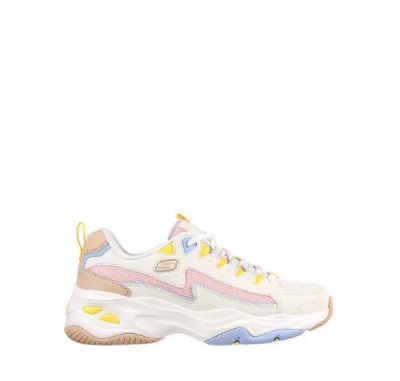 Sepatu Skechers Wanita Original & Harga Murah - Skechers D'Lites 4.0 Women's Sneakers - White