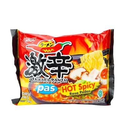 Mie Kuah Instan Rasa Pedas - NISSIN GEKIKARA Ramen Instan rasa Jamur Pedas Mie Instan Kuah Pedas yang Enak - NISSIN GEKIKARA Ramen Instan rasa Jamur Pedas
